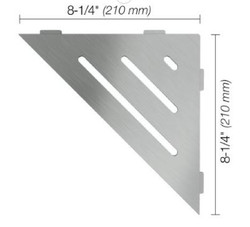 Schluter Shelf-E Triangular Wave Stainless Steel SES1 D10 EB